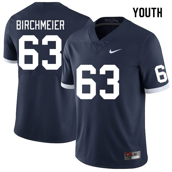 Youth #63 Alex Birchmeier Penn State Nittany Lions College Football Jerseys Stitched Sale-Retro